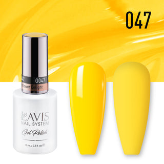 LAVIS 047 Sunflower Delight - Gel Polish & Matching Nail Lacquer Duo Set - 0.5oz