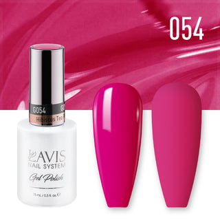 LAVIS 054 Hibiscus Tea Pink - Gel Polish & Matching Nail Lacquer Duo Set - 0.5oz