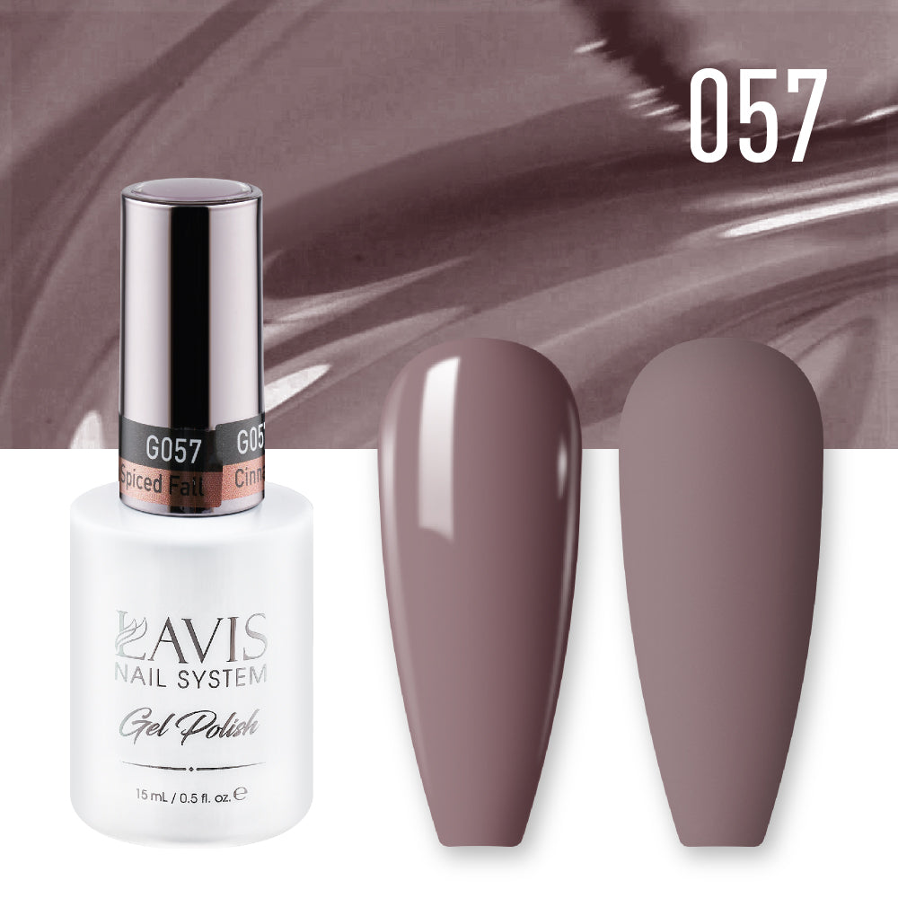 Lavis Gel Polish 057 - Brown Colors - Cinnamon Spiced Fall