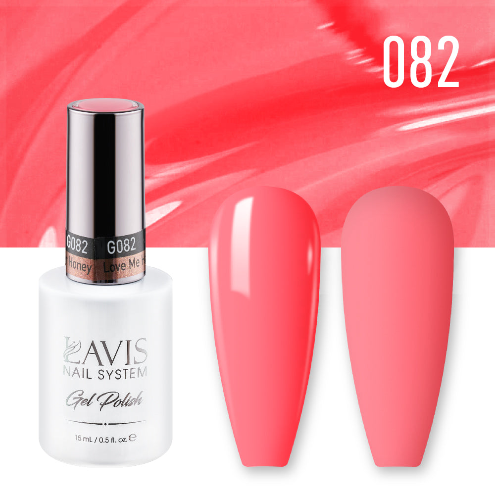 LAVIS 082 Love Me Harder Honey - Gel Polish & Matching Nail Lacquer Duo Set - 0.5oz