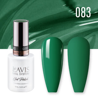 LAVIS 083 Fresh Pine - Gel Polish & Matching Nail Lacquer Duo Set - 0.5oz