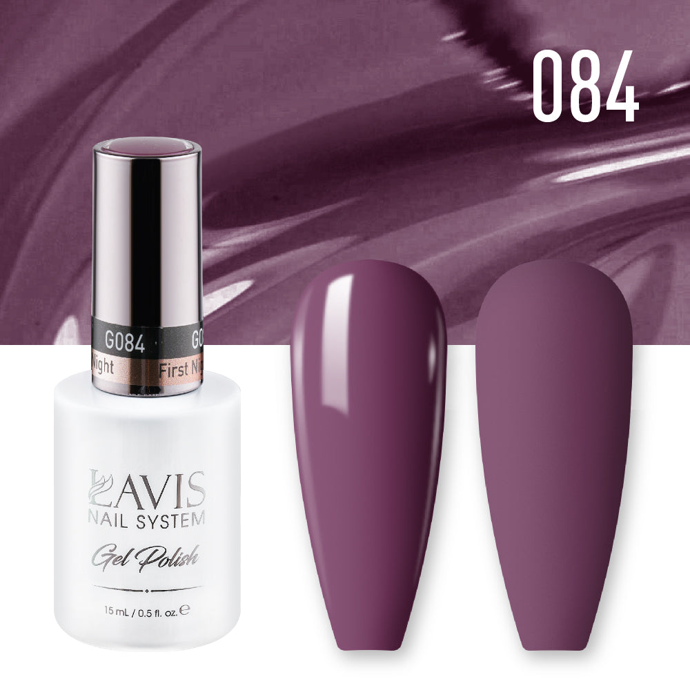 LAVIS 084 First Night - Gel Polish & Matching Nail Lacquer Duo Set - 0.5oz