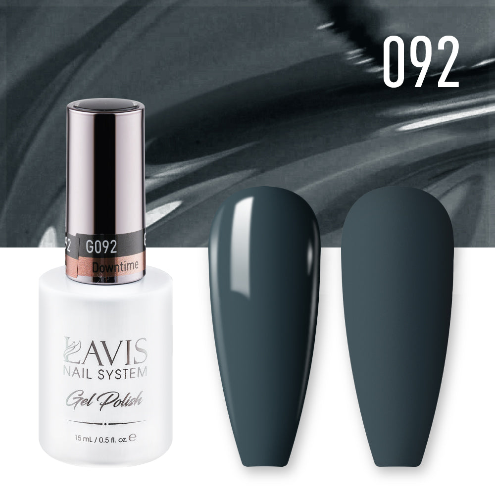 Lavis Gel Polish 092 - Black Colors - Downtime