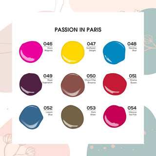 PASSION IN PARIS - Lavis Holiday Gel Nail Polish Collection: 046, 047, 048, 049, 050, 051, 052, 053, 054