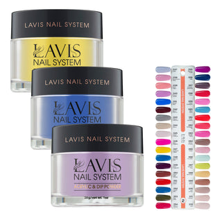 Lavis Acrylic & Dip Powder Part 2: 037-072 (36 Colors) 1oz