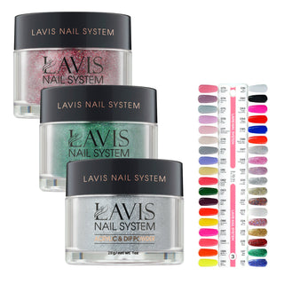 Lavis Acrylic & Dip Powder Part 3: 073-108 (36 Colors) 1oz