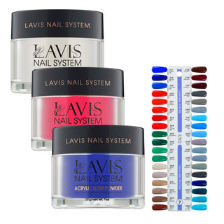 Lavis Acrylic & Dip Powder Part 7: 217-252 (36 Colors) 1oz
