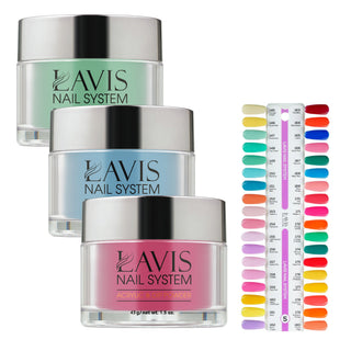 Lavis Acrylic & Dip Powder Part 5: 145-180 (36 Colors) 1.5oz