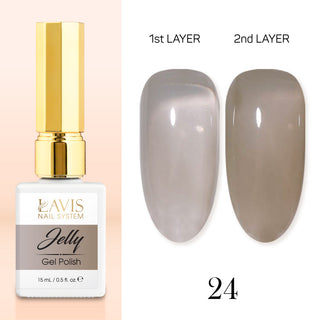 LAVIS Jelly Nude - 24 - Gel Polish 0.5oz - Honeymoon Collection