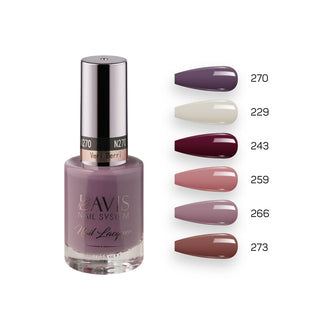 Lavis Healthy Nail Lacquer Fall Set N (6 colors): 270; 229; 243; 259; 266; 273