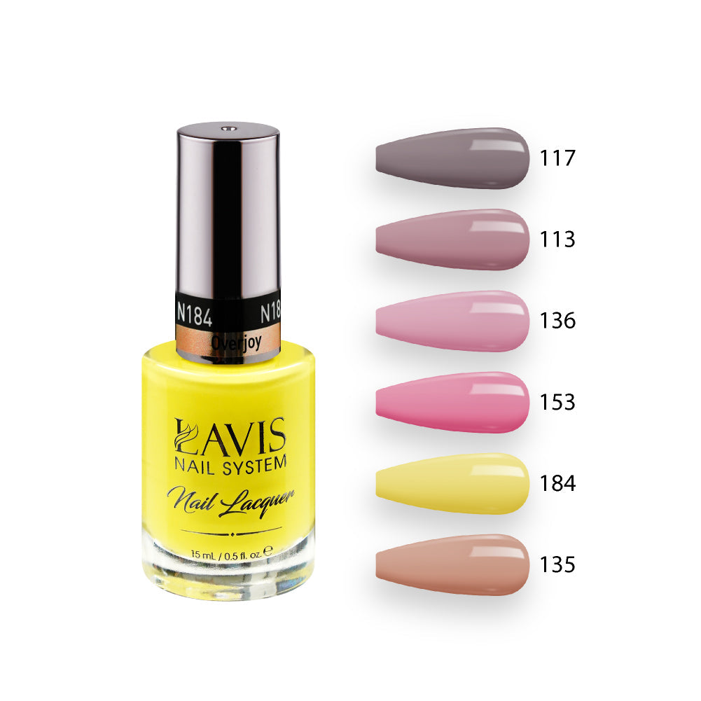  Lavis Healthy Nail Lacquer Set N3 (6 colors): 117, 113, 136, 153, 184, 135