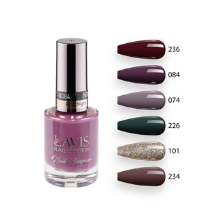  Lavis Healthy Nail Lacquer Set N5 (6 colors): 236, 084, 074, 226, 101, 234