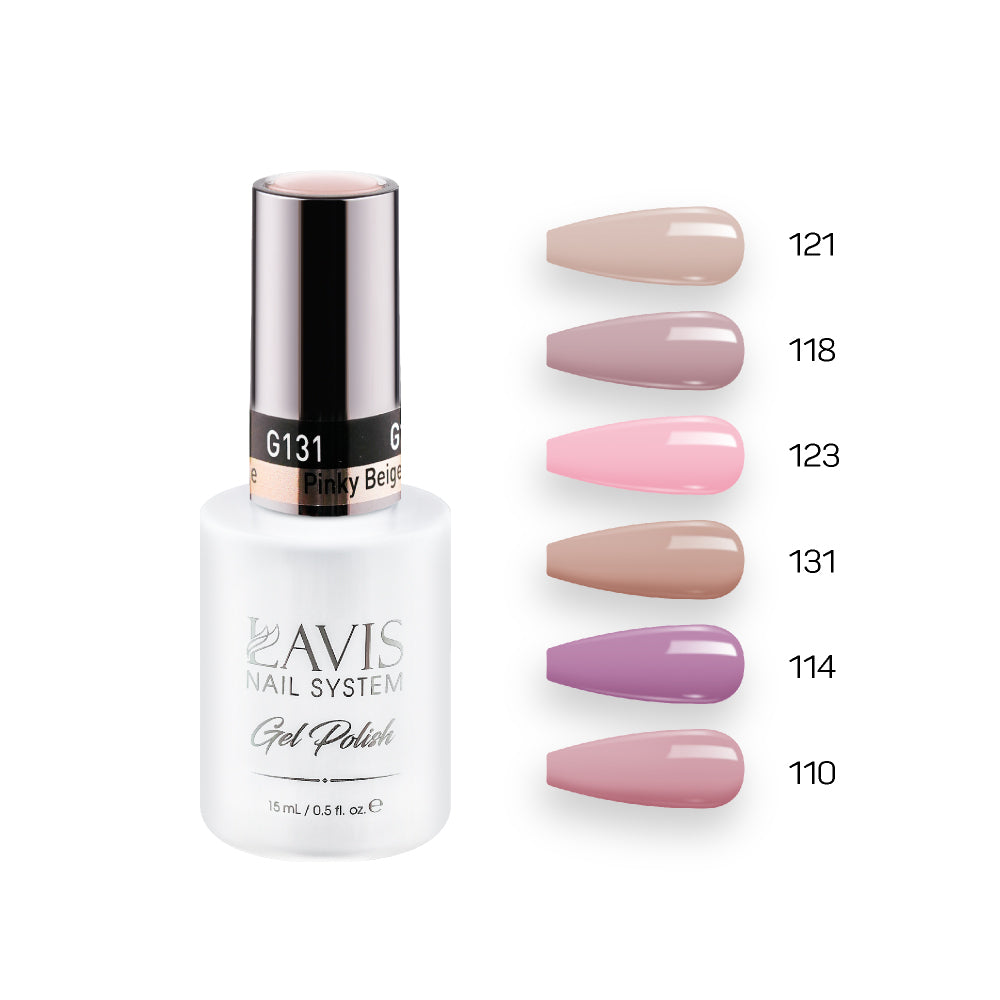  Lavis Gel Color Set G1 (6 colors): 121, 118, 123, 131, 114, 110