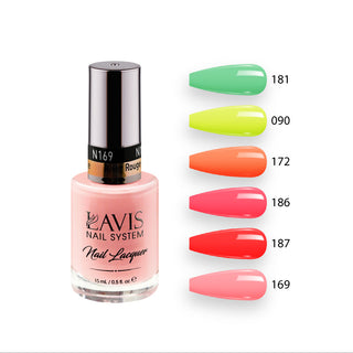  Lavis Healthy Nail Lacquer Summer Set N11 (6 colors): 181, 090, 172, 186, 187, 169
