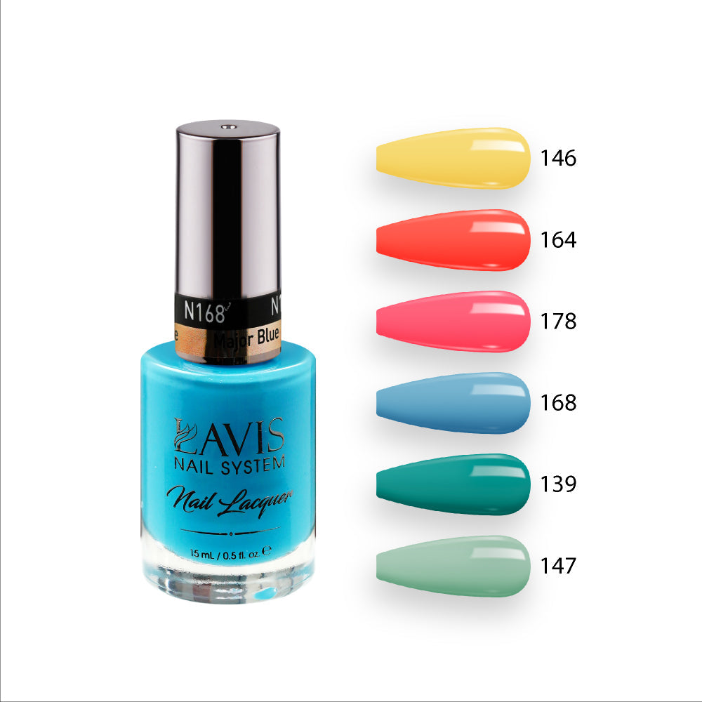  Lavis Healthy Nail Lacquer Summer Set N1 (6 colors): 146, 164, 178, 168, 139, 147
