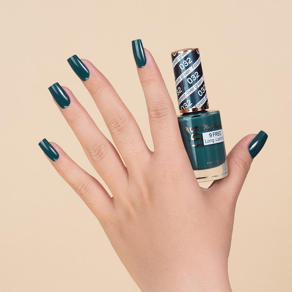 LDS 3 in 1 - 032 Forest-Ever Green - Dip (1.5oz), Gel & Lacquer Matching