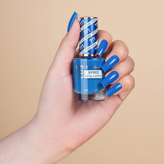 LDS 111 Nothing But Blue Skies - LDS Gel Polish & Matching Nail Lacquer Duo Set - 0.5oz