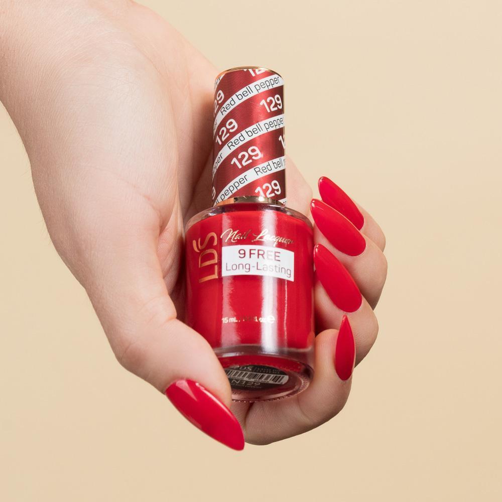 LDS 3 in 1 - 129 Red Bell Pepper - Dip (1.5oz), Gel & Lacquer Matching