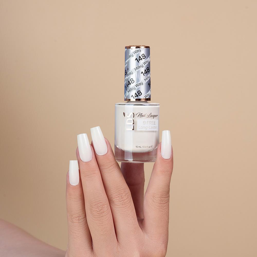 LDS 3 in 1 - 148 French white - Dip (1.5oz), Gel & Lacquer Matching