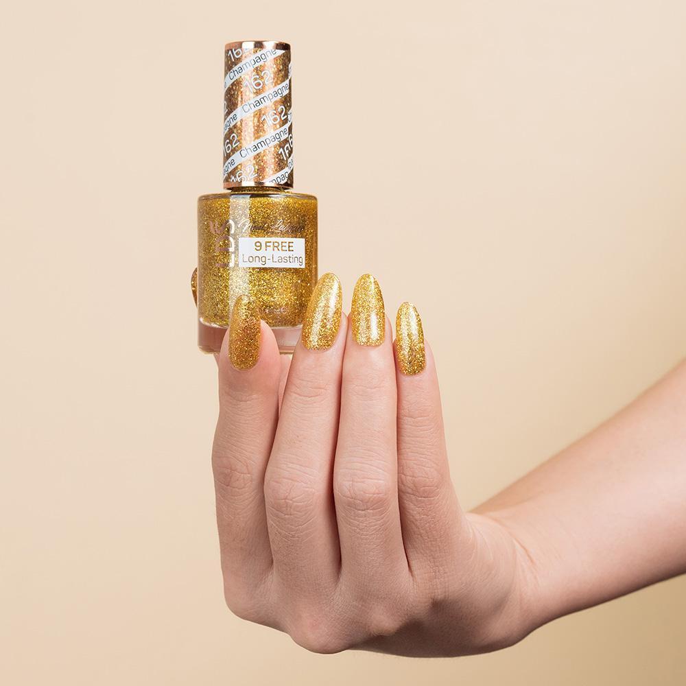 LDS 162 Champagne - LDS Gel Polish & Matching Nail Lacquer Duo Set - 0.5oz