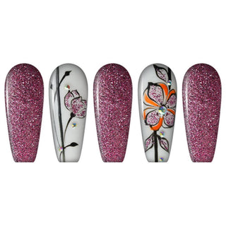  LDS Glitter Pink Dipping Powder Nail Colors - 160 Kill Them With Kindness by LDS sold by Lavis Dip Systems Inc