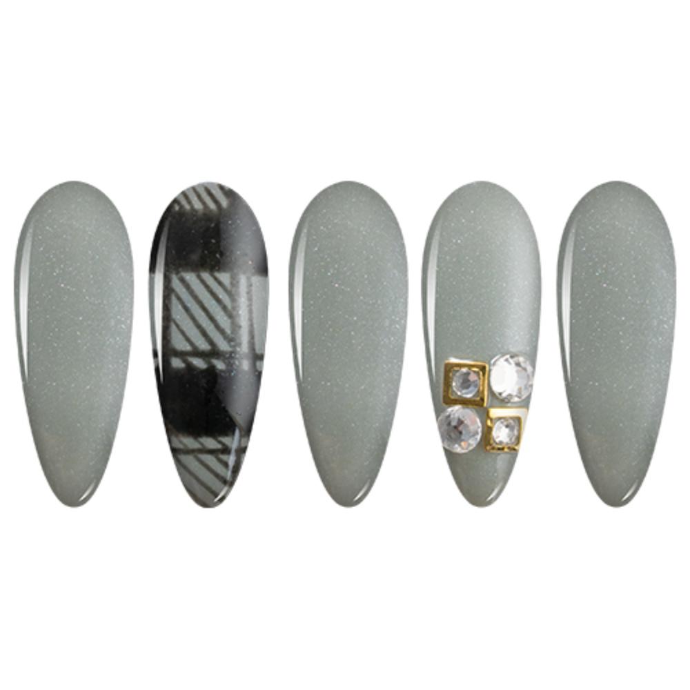 LDS Gray Dipping Powder Nail Colors - 017 Shady Lady Gray
