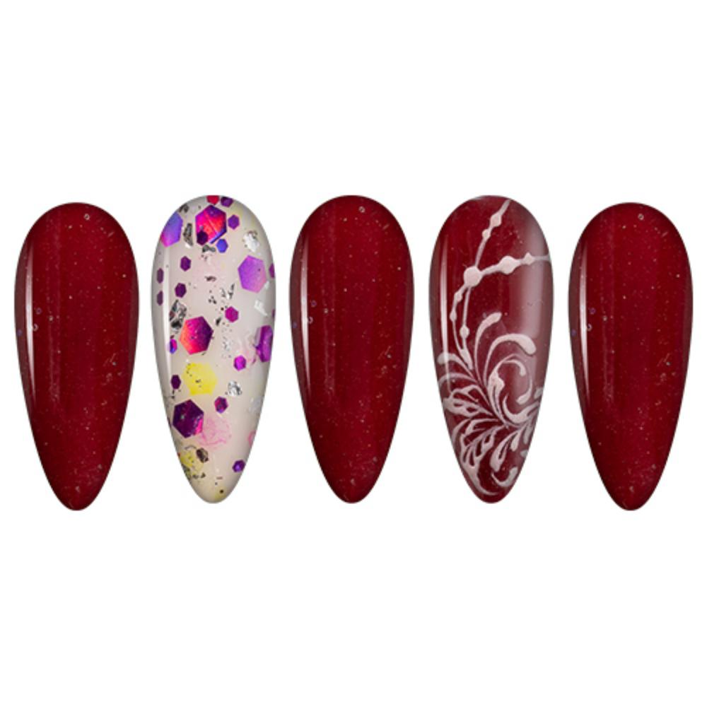  LDS Red Dipping Powder Nail Colors - 033 Sangria by LDS sold by Lavis Dip Systems Inc