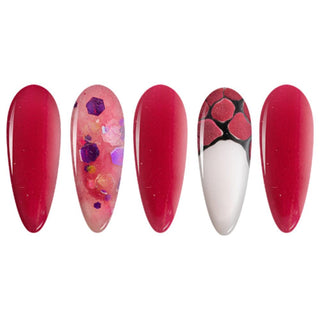  LDS Red Pink Dipping Powder Nail Colors - 038 I Lava You by LDS sold by Lavis Dip Systems Inc