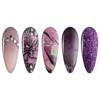  LDS Glitter Purple Dipping Powder Nail Colors - 045 Merry Berry by LDS sold by Lavis Dip Systems Inc