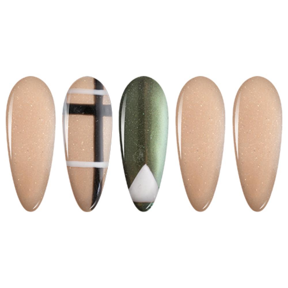  LDS Beige Glitter Dipping Powder Nail Colors - 055 It Color by LDS sold by Lavis Dip Systems Inc