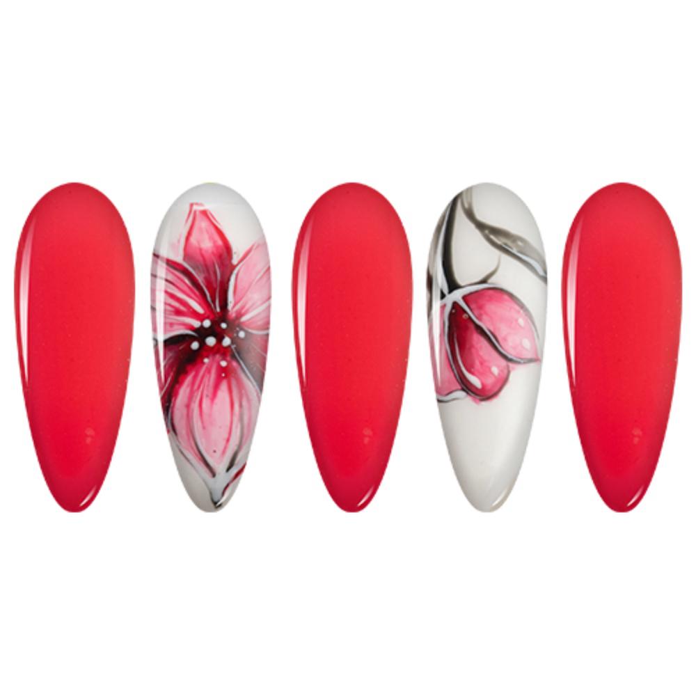 LDS Red Dipping Powder Nail Colors - 075 Grace Upon Grace