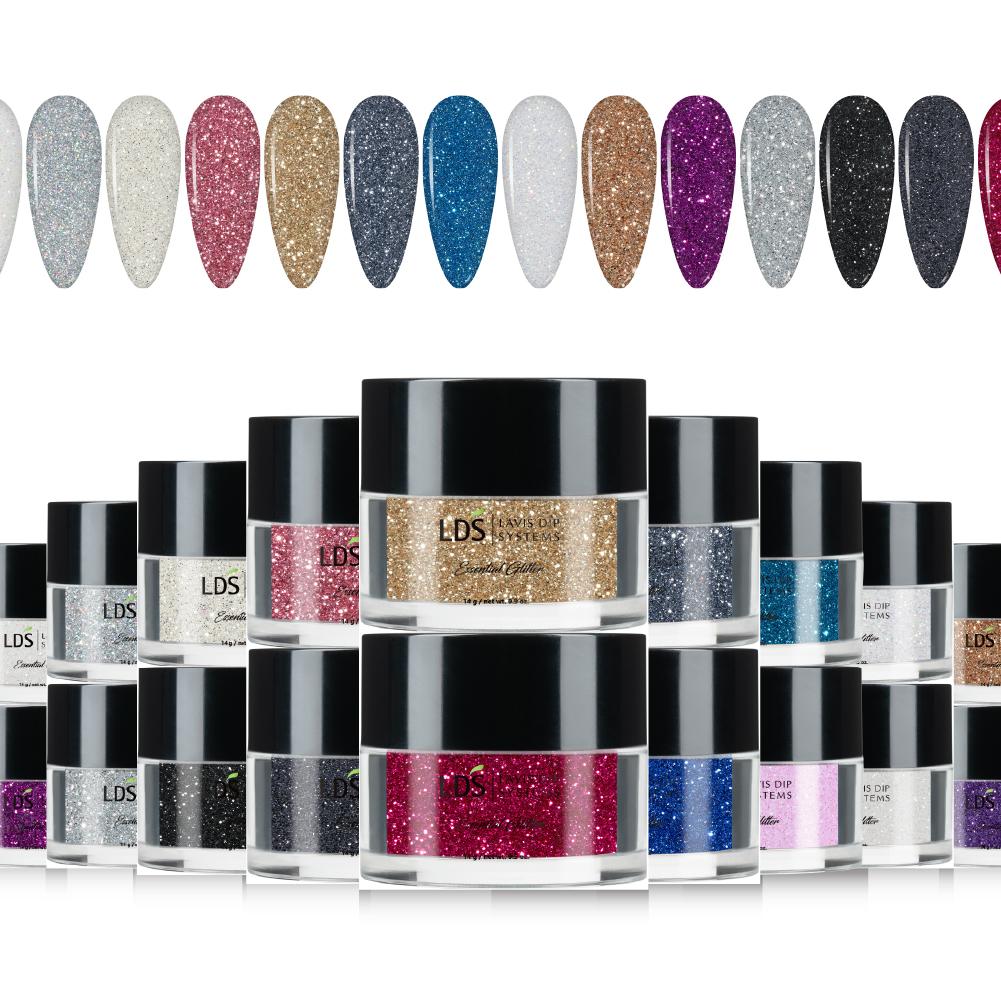 LDS Holographics Fine Glitter Nail Art (24 colors) : DB01-DB24 - 0.5 oz