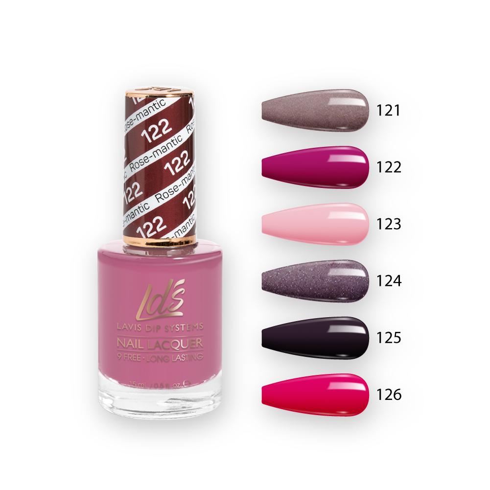 LDS Nail Lacquer Set (6 colors): 121 to 126