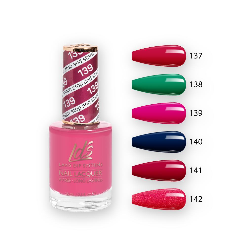 LDS Nail Lacquer Set (6 colors): 137 to 142