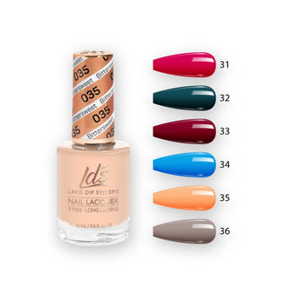 LDS Nail Lacquer Set (6 colors): 031 to 036