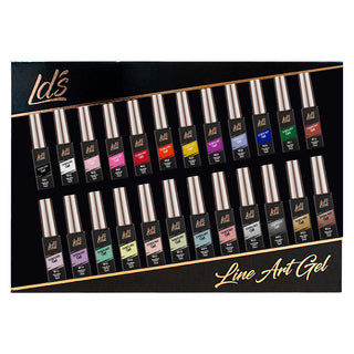  LDS Line Art Gel Nails Polish Nail Art Set (24 colors): 01-24 (ver 2) by LDS sold by DTK Nail Supply