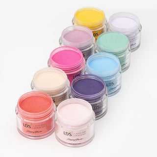 LDS Dipping Powder Summer Collection 1.5oz/ea (10 Colors) - 10, 11, 18, 19, 120, 143, 115, 131, 142, 134