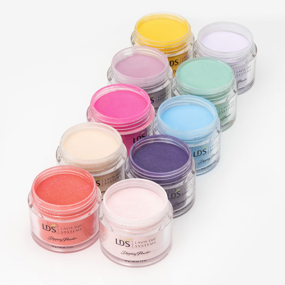 LDS Dipping Powder Summer Collection 1.5oz/ea (10 Colors) - 10, 11, 18, 19, 120, 143, 115, 131, 142, 134