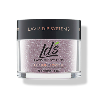  LDS Glitter Purple Dipping Powder Nail Colors - 045 Merry Berry by LDS sold by Lavis Dip Systems Inc