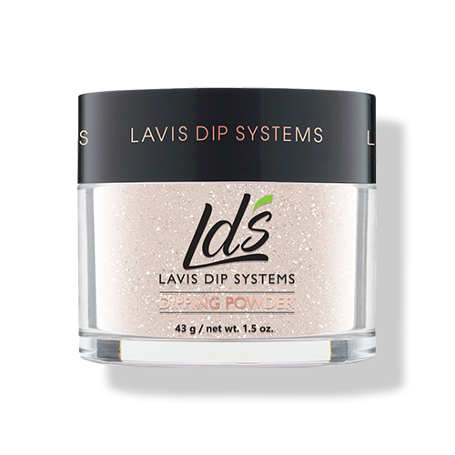  LDS Beige Glitter Dipping Powder Nail Colors - 055 It Color by LDS sold by Lavis Dip Systems Inc