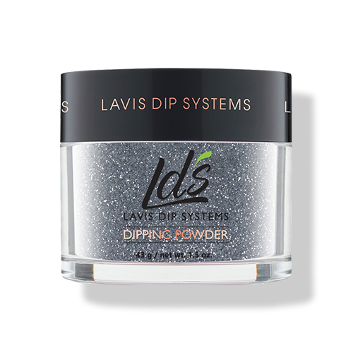  LDS Black Glitter Dipping Powder Nail Colors - 158 Starry, Starry Night by LDS sold by Lavis Dip Systems Inc