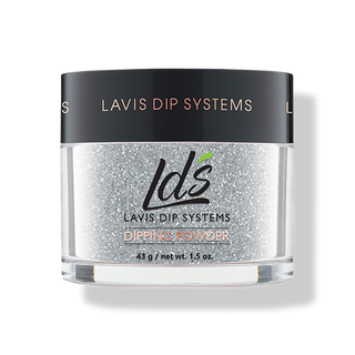  LDS Glitter Silver Dipping Powder Nail Colors - 165 Silver Fog by LDS sold by Lavis Dip Systems Inc