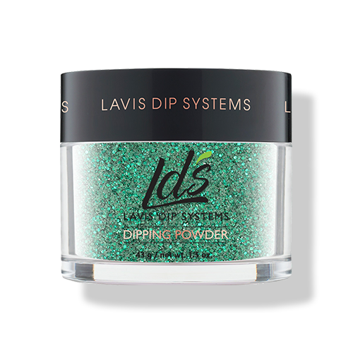  LDS Glitter Green Dipping Powder Nail Colors - 172 Vivid Jade by LDS sold by Lavis Dip Systems Inc