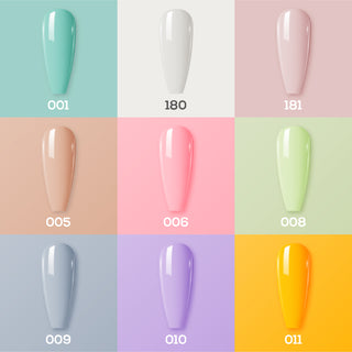 DREAMY DREAM - LDS Holiday Gel Nail Polish Collection: 001, 180, 181, 005, 006, 008, 009, 010, 011