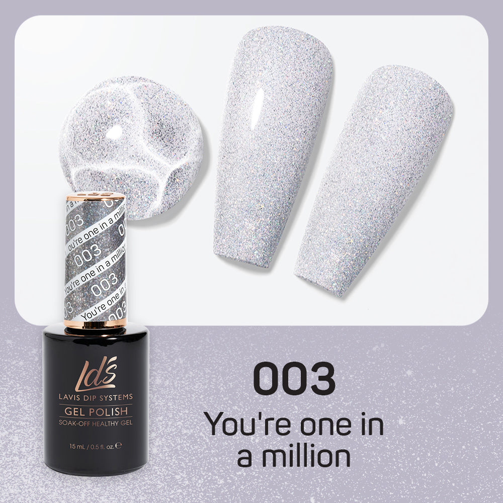 LDS 003 You're One In A Million - LDS Gel Polish & Matching Nail Lacquer Duo Set - 0.5oz