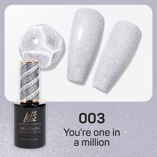 LDS 003 You're One In A Million - LDS Gel Polish & Matching Nail Lacquer Duo Set - 0.5oz