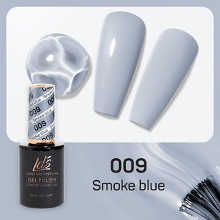 LDS 009 Smoke Blue - LDS Gel Polish & Matching Nail Lacquer Duo Set - 0.5oz