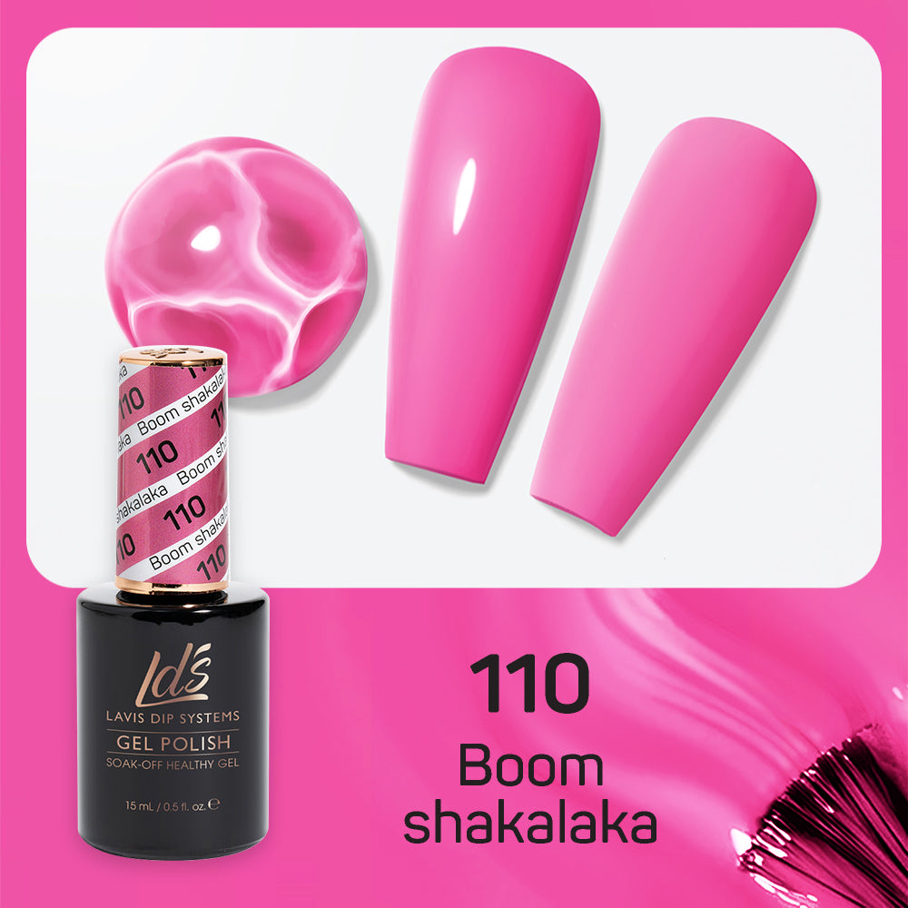 LDS 110 Boom Shakalaka - LDS Gel Polish & Matching Nail Lacquer Duo Set - 0.5oz