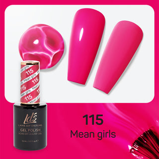 LDS 115 Mean Girls - LDS Gel Polish & Matching Nail Lacquer Duo Set - 0.5oz