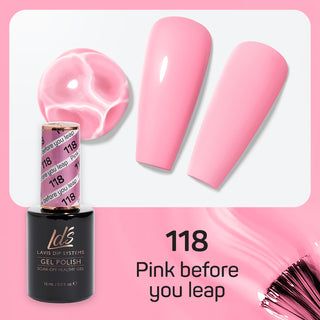 LDS 118 Pink Before You Leap - LDS Gel Polish 0.5oz